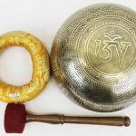 F838 8" Energetic Sacral 'D#' Chakra Healing Hand Hammered Tibetan Singing Bowl Made in Nepal