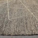 Thamel Mart RST551 One of a Kind Mixed Black Wool/Hemp Tibetan Area Rug 5.7' X 7.8' Handmade in Nepal