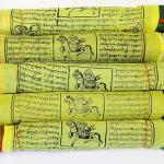 F647 Very Colorful Tibetan Prayer Flag Large 5 Rolls Pkt Hand Crafted in Nepal
