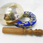 J642 5" Palm Size Energetic Third Eye 'A' Chakra Healing Tibetan Singing Bowl Made in Nepal