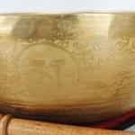 EE651 10.5" Energetic Sacral 'D' Chakra Healing Tibetan Singing Bowl Made in Nepal