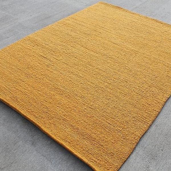 Thamel Mart R4212 One of a Kind Thick Woolen Looped Tibetan Area Rug 5.7' X 7.8' Handmade in Nepal