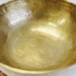 J704 9.5" Energetic Root 'C' Chakra Healing Hand Hammered Tibetan Singing Bowl Made in Nepal