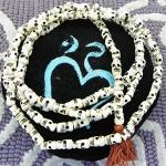 T512 Handmade Tibetan Bone Beads 108 Japa Mala for Meditation, Yoga 9-10mm Beads