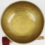 EE780 9.5" Energetic Root 'C' Chakra Healing Hammered Tibetan Singing Bowl Handmade in Nepal