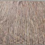 Thamel Mart R4462 Gorgeous Multi Colored Stripped Tibetan Pangden Woolen Area Rug 6' X 9' Handmade in Nepal