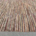 Thamel Mart R4462 Gorgeous Multi Colored Stripped Tibetan Pangden Woolen Area Rug 6' X 9' Handmade in Nepal