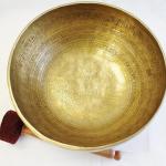 J699 10" Energetic Root 'C'' Chakra Healing Hand Hammered Tibetan Singing Bowl Made in Nepal