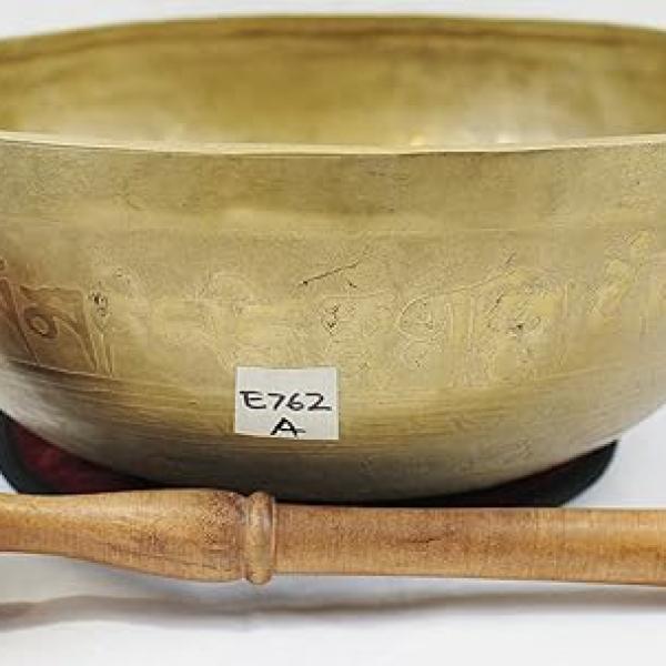 EE762 11.0" Energetic Third Eye 'A' Chakra Healing Hand Hammered Tibetan Singing Bowl Made in Nepal