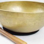 EE762 11.0" Energetic Third Eye 'A' Chakra Healing Hand Hammered Tibetan Singing Bowl Made in Nepal