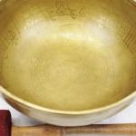 EE695 10.25" Energetic Third Eye 'A' Chakra Healing Hand Hammered Tibetan Singing Bowl Made in Nepal
