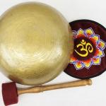EE695 10.25" Energetic Third Eye 'A' Chakra Healing Hand Hammered Tibetan Singing Bowl Made in Nepal
