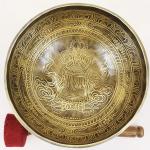 F832 8" Energetic Throat 'G#' Chakra Healing Hand Hammered Tibetan Singing Bowl Made in Nepal