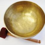 J695 7.75" Energetic Sacral 'D' Chakra Healing Hand Hammered Tibetan Singing Bowl Made in Nepal