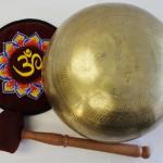 J695 7.75" Energetic Sacral 'D' Chakra Healing Hand Hammered Tibetan Singing Bowl Made in Nepal