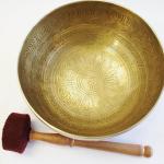 J692 7.75" Energetic Sacral 'D#' Chakra Healing Hand Hammered Tibetan Singing Bowl Made in Nepal