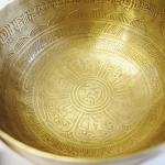 J692 7.75" Energetic Sacral 'D#' Chakra Healing Hand Hammered Tibetan Singing Bowl Made in Nepal