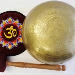J692 7.75" Energetic Sacral 'D#' Chakra Healing Hand Hammered Tibetan Singing Bowl Made in Nepal