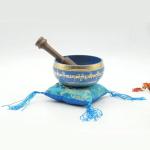 Tibetan Mantra Singing Bowl Set ~ 3.75 inch diameter, Perfect fit in Palm, Best use for Healing Chakra, Meditation