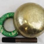 J838 7" Wide Energetic Heart 'F' Chakra Healing Tibetan Singing Bowl Made in Nepal