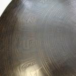 F618 21.75" Very Artistic Tibetan Monastery Temple Disc Gong Hand Made in Nepal