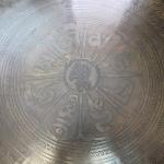 F617 20.75" Very Artistic Tibetan Temple Disc Gong Hand Made in Nepal