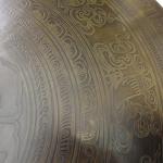 F617 20.75" Very Artistic Tibetan Temple Disc Gong Hand Made in Nepal