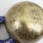J837 6" Wide Energetic Third Eye 'A#' Chakra Healing Tibetan Singing Bowl Made in Nepal