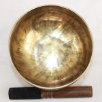 J833 6" Wide Energetic Sacral 'D#' Chakra Healing Tibetan Singing Bowl Made in Nepal