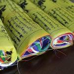 F646 Very Artistic Tibetan Prayer Flags Medium 5 Rolls Pkt Hand Crafted in Nepal
