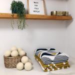 Wool Laundry Dryer Ball by Mili Felt -Reusable Extra Large Premium Natural Fabric Softener, Reduces Clothing Wrinkles, Eco-Friendly ~ Made of 100% Pure New Zealand Wool ~ Made in Nepal (