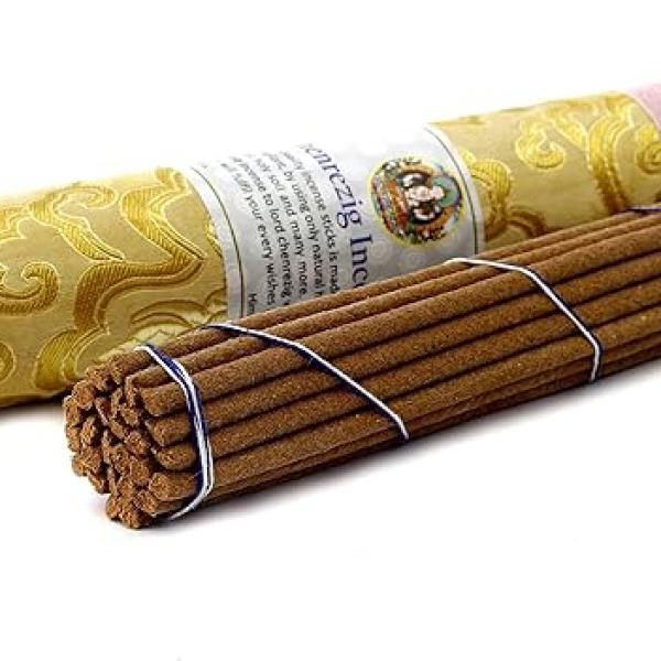 Chenrezing Tibetan Incense Sticks - Spiritual & Medicinal Relaxation - More effective than Potpourris & Scented Oils